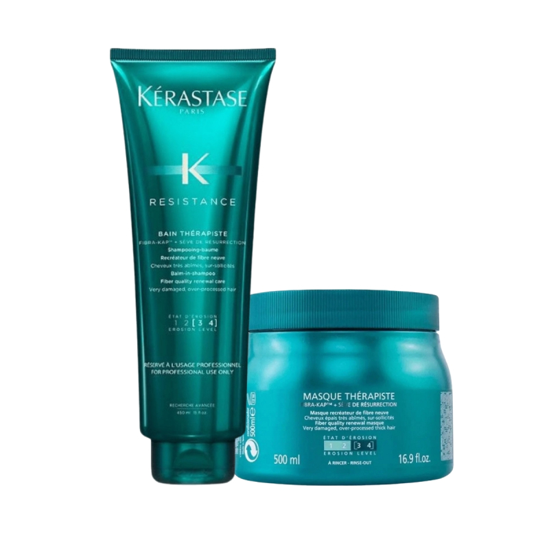 Kerastase Resistance Therapiste Kit - Bain 450ml + Mascara 500ml | M2Beauty