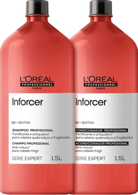 L'Oréal Professionnel Inforcer Kit - Shampoo 1500ml + Condicionador 1500ml | M2Beauty