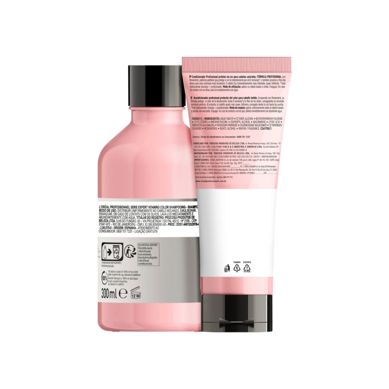 L'Oréal Professionnel Vitamino Color Kit - Shampoo 300ml + Condicionador 200ml | M2Beauty