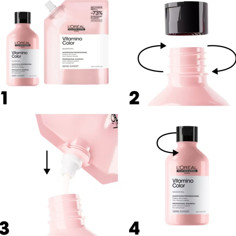 L'Oréal Professionnel Vitamino Color Resveratrol Refil - Shampoo 500ml | M2Beauty