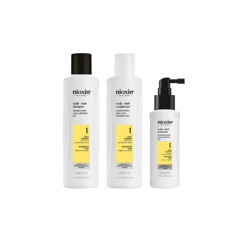 Nioxin System 1 Kit - Sh 150ml + Cond 150ml + Leave-in 50ml | M2Beauty