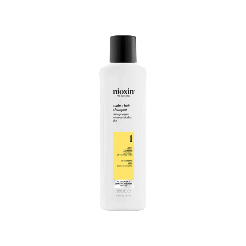 Nioxin System 1 - Shampoo Contra Afinamento Capilar 300ml | M2Beauty