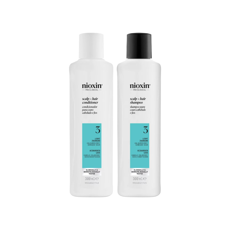 Nioxin System 3 Kit - Shampoo 300ml + Condicionador 300ml | M2Beauty