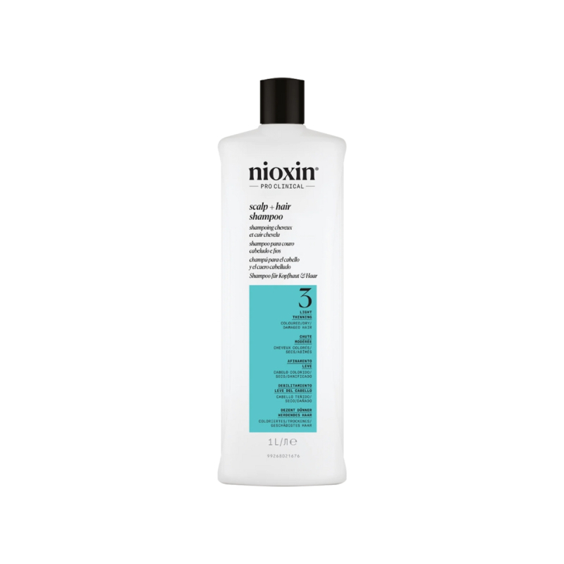 Nioxin System 3 - Shampoo Contra Afinamento Capilar 1000ml | M2Beauty