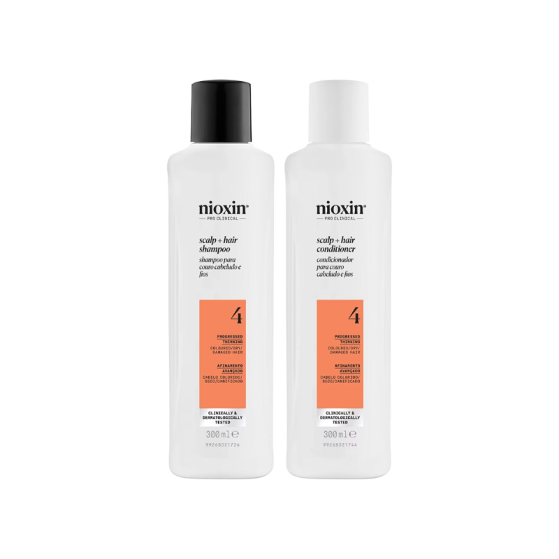 Nioxin System 4 Kit - Shampoo 300ml + Condicionador 300ml | M2Beauty