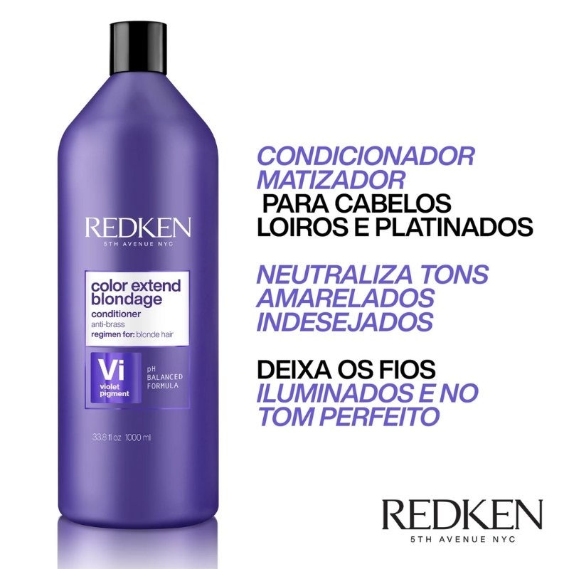 Redken Color Extend Blondage - Condicionador Matizador 1000ml | M2Beauty