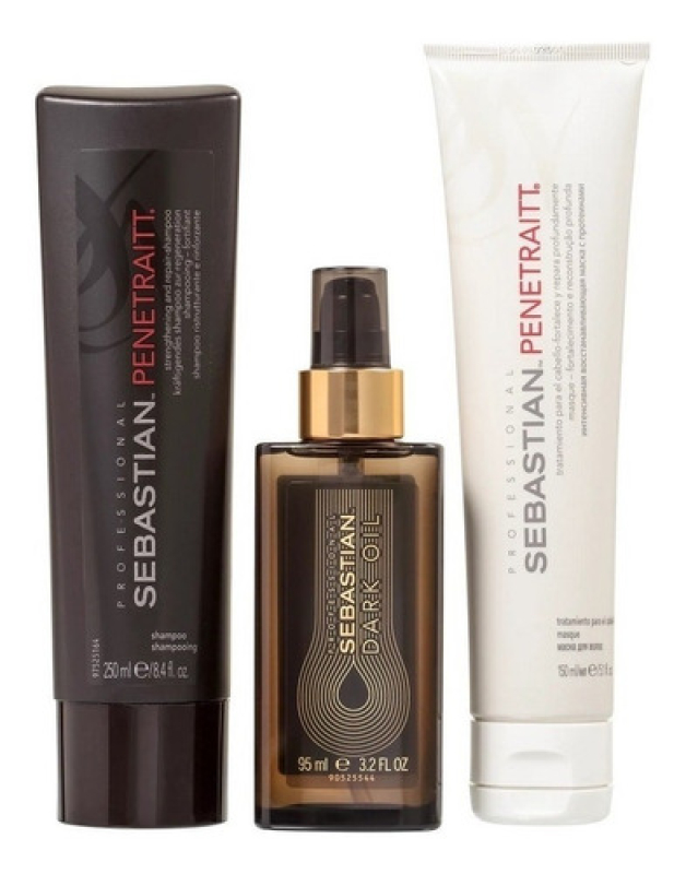 Sebastian Penetraitt Kit Shampoo 250m l+ Máscara 150ml + Óleo Capilar 95ml | M2Beauty