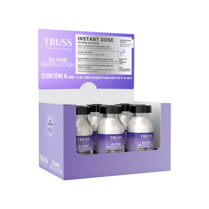 Truss Blond Revolution Kit - Ampolas Capilares 15ml (6 Unidades) | M2Beauty