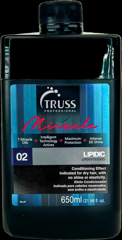 Truss Miracle Lipidic - Tratamento Capilar 650ml | M2Beauty