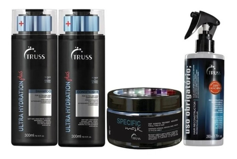 Truss Ultra Hydration Plus Kit - Shampoo 300ml + Condicionador 300ml + Máscara Specific 180g + Uso Obrigatório 260ml | M2Beauty