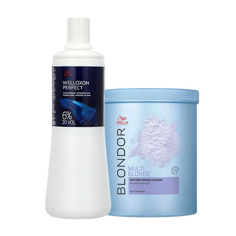 Wella Blondor Blond Pó Descolorante 800g + Ox 20 Vol 1000ml | M2Beauty