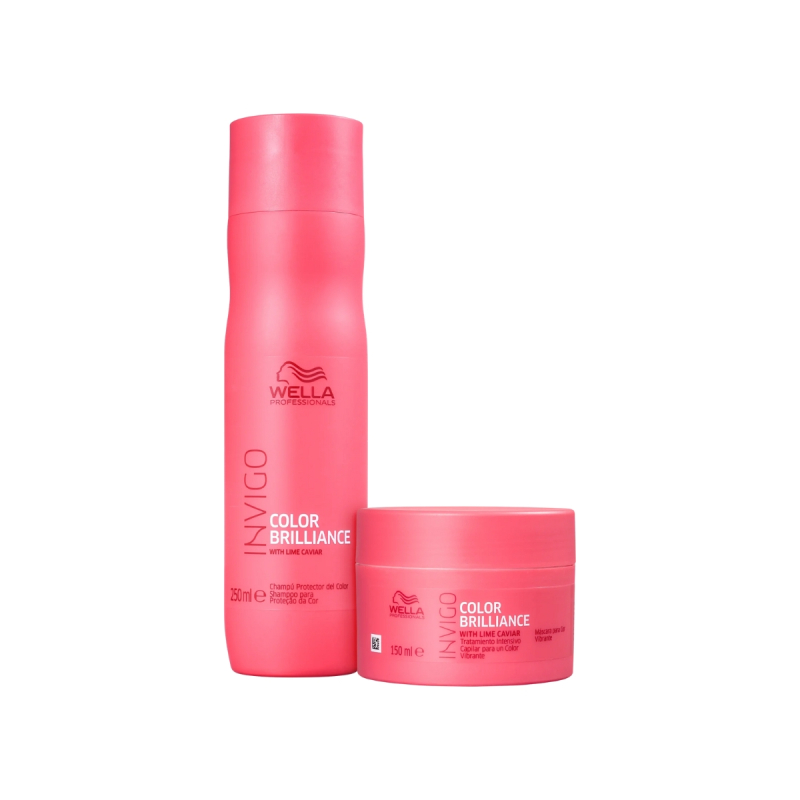 Wella Color Brilliance Kit - Shampoo 250ml + Máscara 150ml+ Óleo 100ml | M2Beauty
