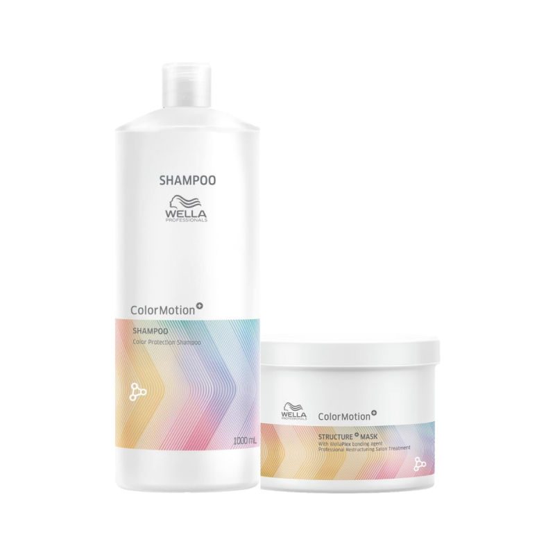 Wella Professionals Color Motion+ Kit - Shampoo 1000ml + Máscara 500ml | M2Beauty