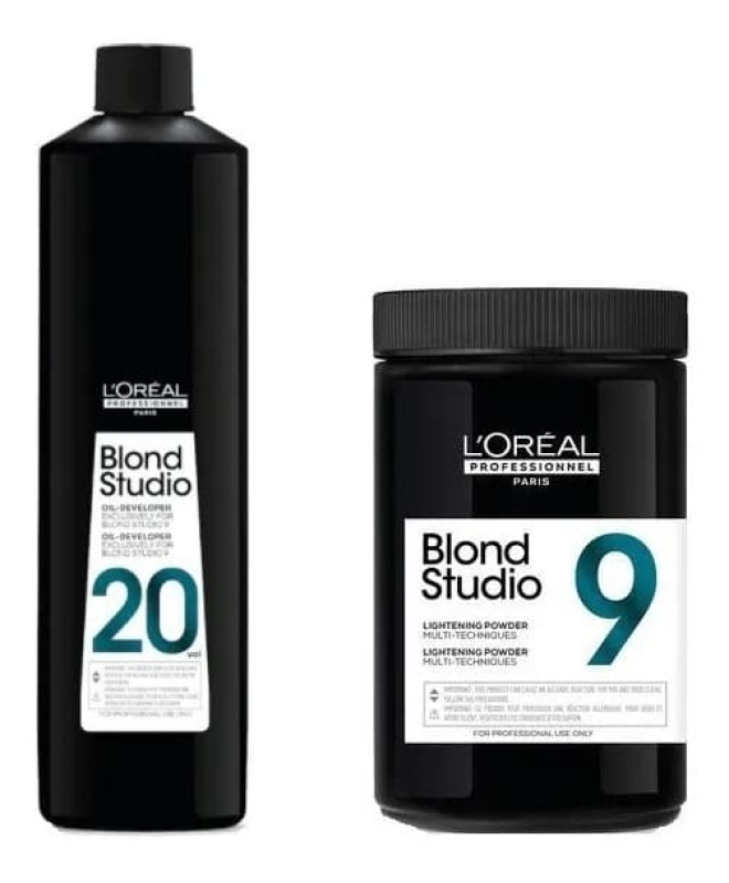 L'Oréal Professionnel Blond Studio Kit -  Blond Studio 9 Pó Descolorante 500g + Oxidante 20 Vol 1000ml | M2Beauty